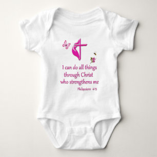 Phiilipeans 4:16  baby bodysuit