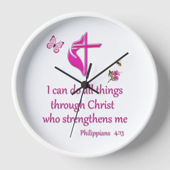Phiilipeans 4:16  clock (Front)