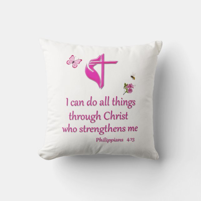 Phiilipeans 4:16  cushion (Front)