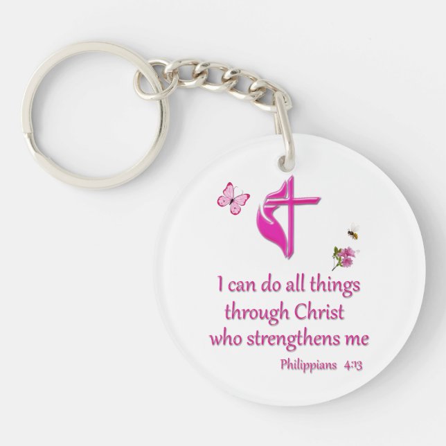 Phiilipeans 4:16  key ring (Front)