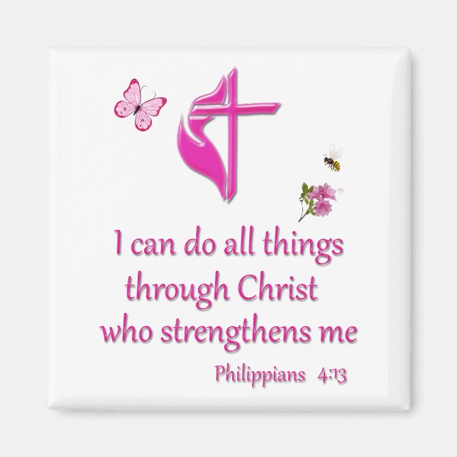 Phiilipeans 4:16  magnet (Front)