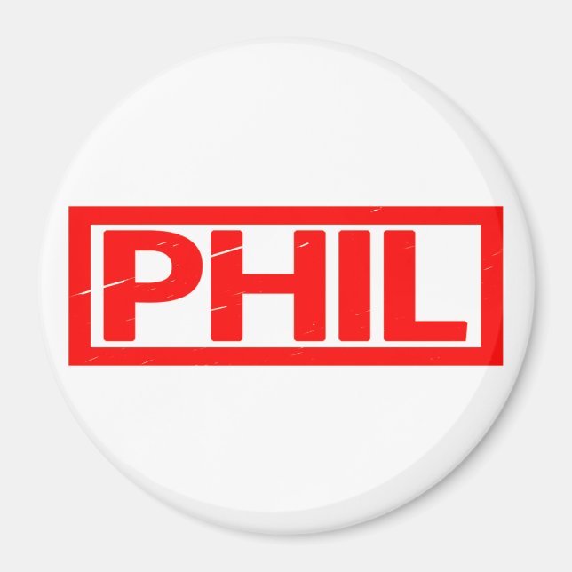 Phil Stamp Magnet (Front)
