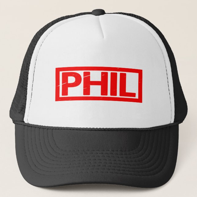 Phil Stamp Trucker Hat (Front)