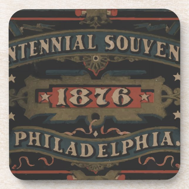 Philadelphia 1876 pennsylvania coaster (Front)