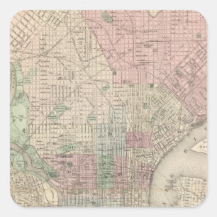 Philadelphia 3 square sticker
