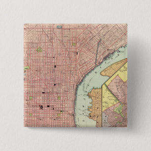Philadelphia 5 15 cm square badge