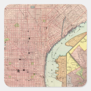 Philadelphia 5 square sticker