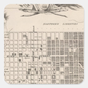 Philadelphia 6 square sticker