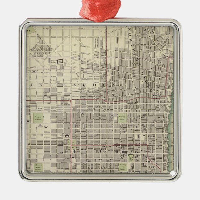 Philadelphia 8 metal ornament (Front)