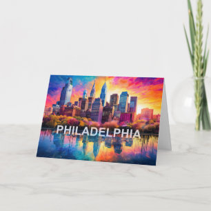 Philadelphia Abstract Art Card