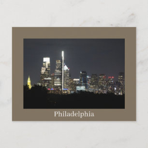 Philadelphia at Night Postcard