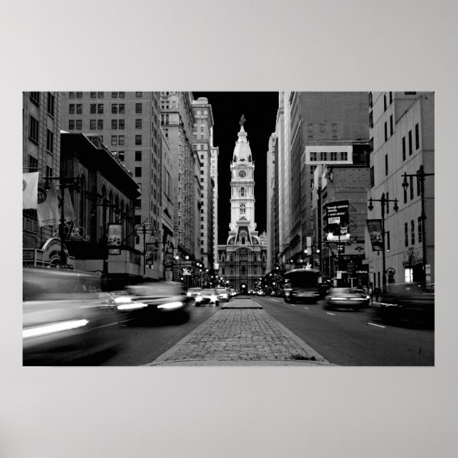 Philadelphia at Night Poster (Front)