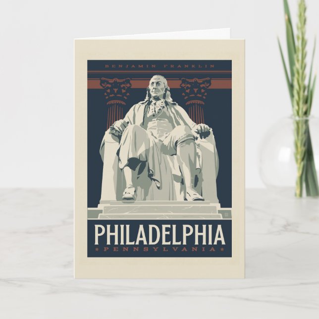 Philadelphia | Benjamin Franklin Institute Card (Front)