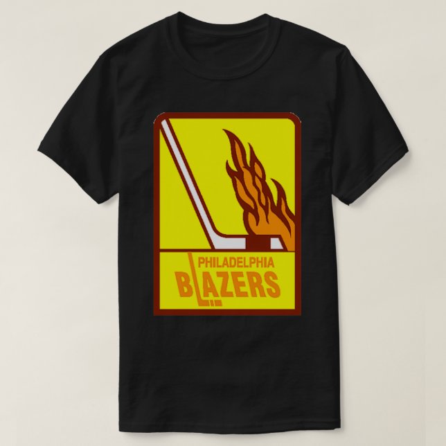 Philadelphia Blazers Vintage Hockey Logo T-Shirt (Design Front)