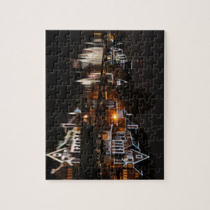 Philadelphia Boathouse Row At Sunset Jigsaw Puzzle