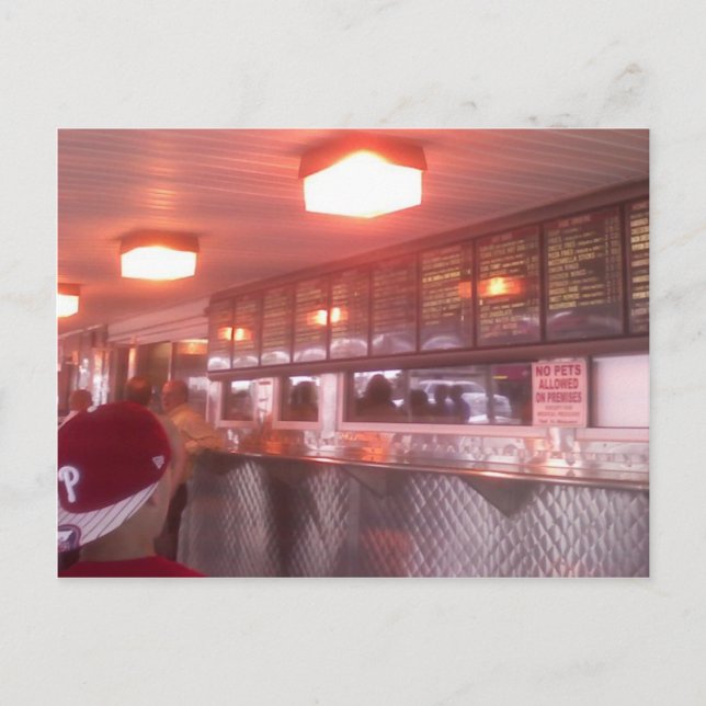 Philadelphia Cheesesteak Postcard (Front)