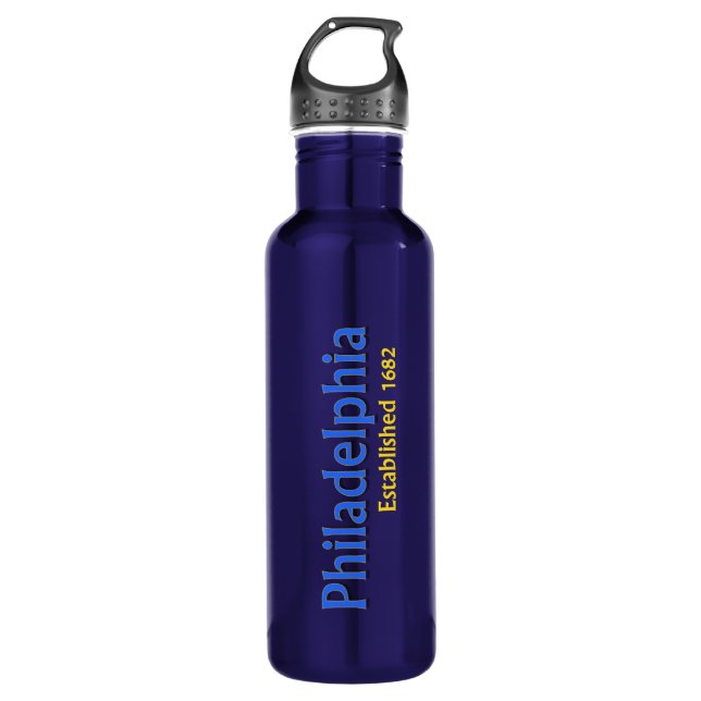 Philadelphia Established Water Bottle (24 oz) (Front)