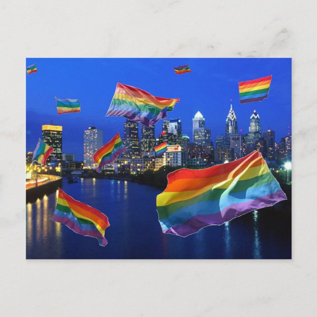 Philadelphia Flying Pride Postcard (Front)