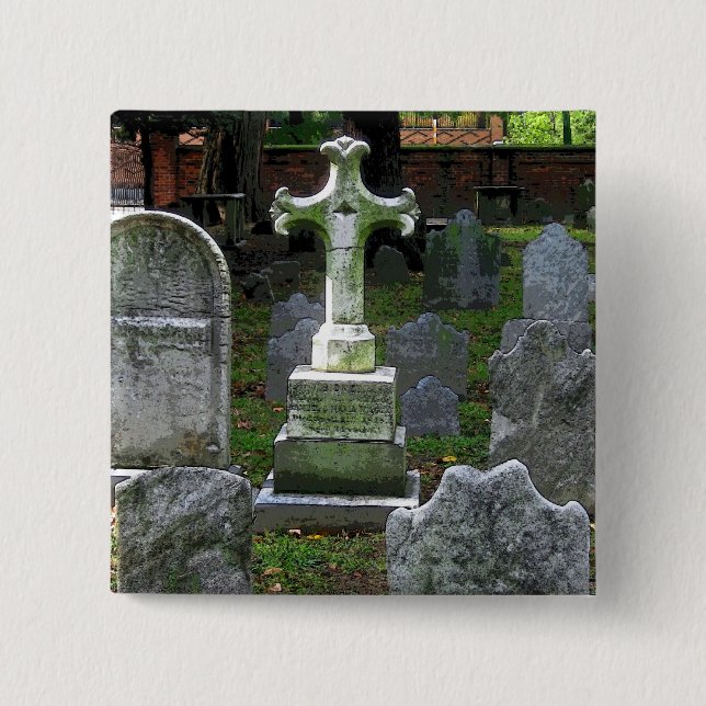 Philadelphia Graveyard CB 15 Cm Square Badge (Front)