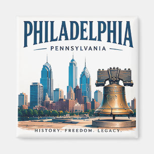 Philadelphia Historic Skyline Magnet