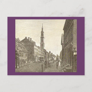 Philadelphia in 1800 Postcard