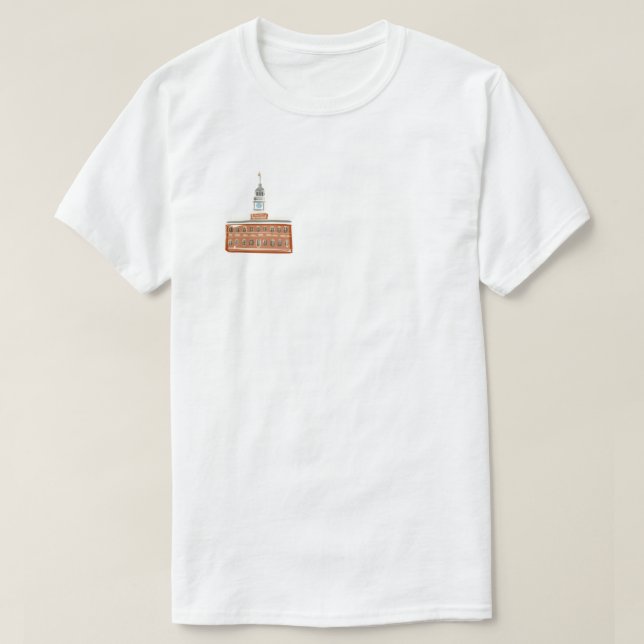 Philadelphia Independence Hall - Basic T-shirt (Design Front)