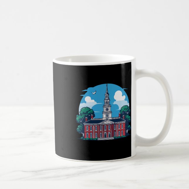Philadelphia Independence Hall Souvenir Long Sleev Coffee Mug (Right)
