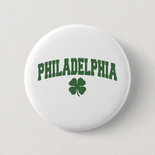 Philadelphia (Irish Shamrock) 6 Cm Round Badge