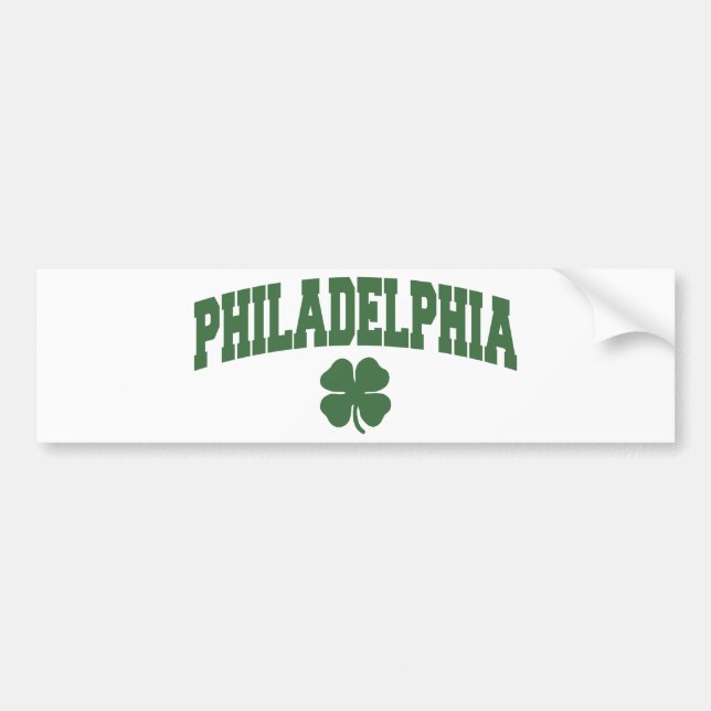 Philadelphia (Irish Shamrock) Bumper Sticker (Front)