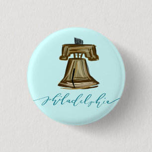 Philadelphia - Liberty Bell 3 Cm Round Badge