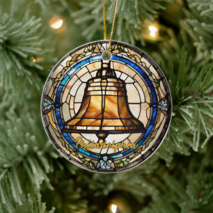 Philadelphia Liberty Bell Ceramic Ornament