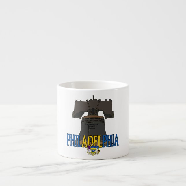 Philadelphia Liberty Bell Espresso Cup (Front)