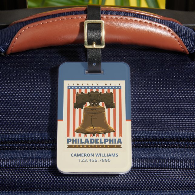 Philadelphia | Liberty Bell Luggage Tag (Front Insitu 2)