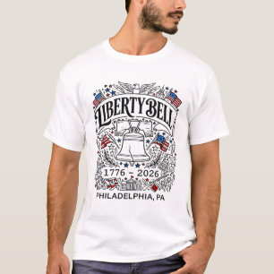 Philadelphia Liberty Bell Patriotic Symbols 1776 2 T-Shirt