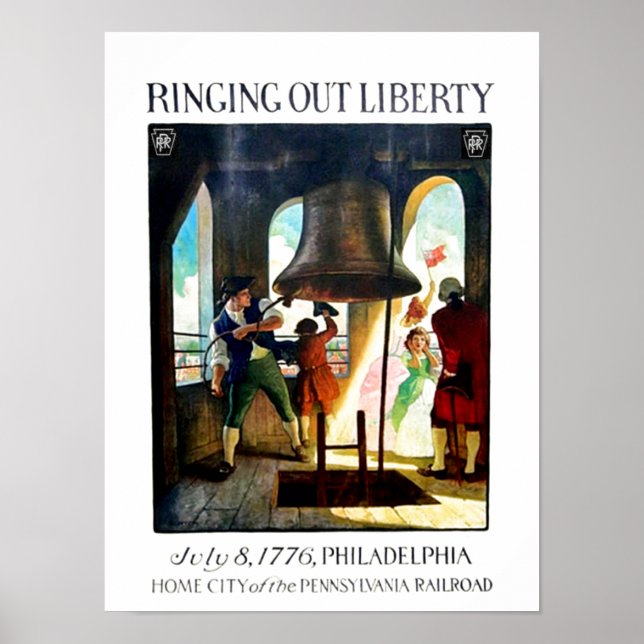 Philadelphia Liberty on The Pennsylvania Railroad Poster (Front)