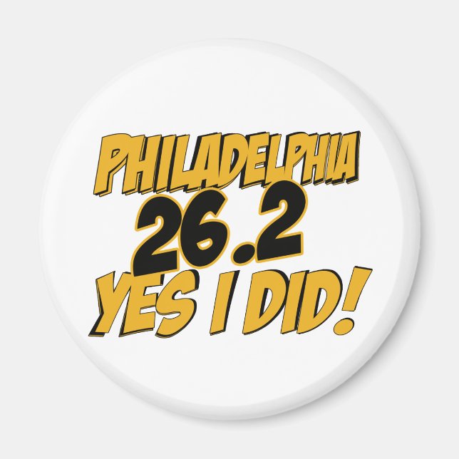 Philadelphia Marathon Magnet (Front)