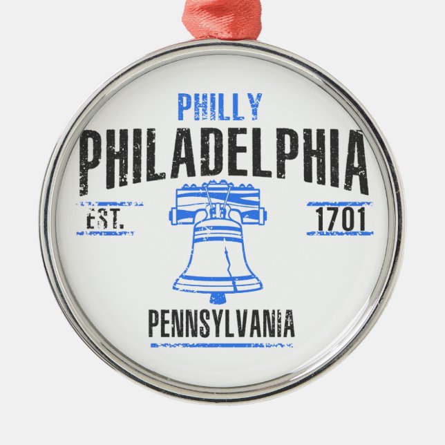 Philadelphia Metal Tree Decoration (Front)
