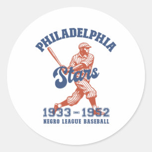 Philadelphia Negro League Bysell Black History Mon Classic Round Sticker