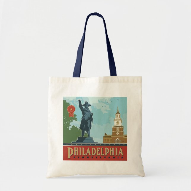 Philadelphia, PA | Independence Hall Tote Bag (Front)