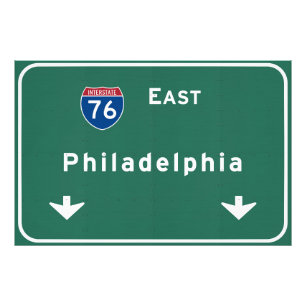 Philadelphia pa Interstate Highway Freeway Road : Photo Print
