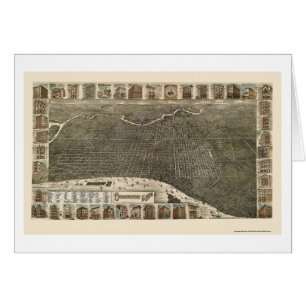 Philadelphia, PA Panoramic Map - 1886