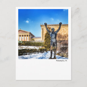 Philadelphia PA- Rocky Statue Postcard