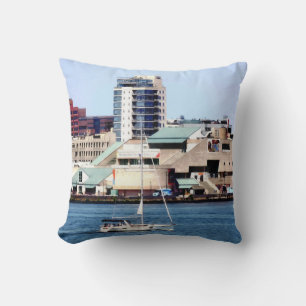 Philadelphia PA - Sailboat by Penn's Landing Cushion