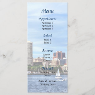Philadelphia Pa Skyline Wedding Menu