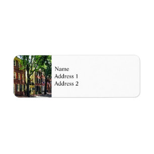 Philadelphia PA - Society Hill Street Return Address Label
