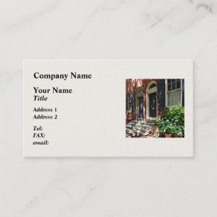 Philadelphia PA - Street in Society Hill Business Card