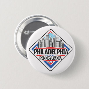 Philadelphia Pennsylvania 6 Cm Round Badge