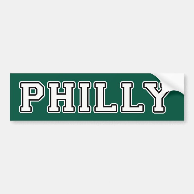 Philadelphia Pennsylvania Bumper Sticker (Front)