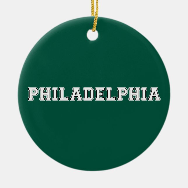 Philadelphia Pennsylvania Ceramic Ornament (Front)