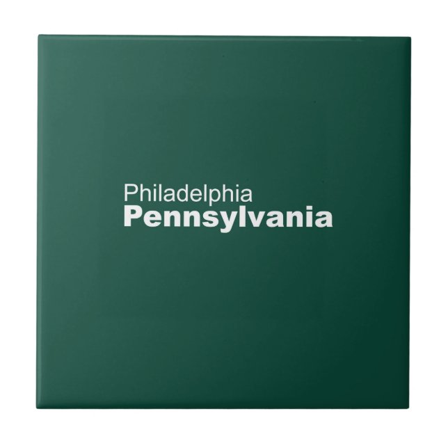 Philadelphia, Pennsylvania  Ceramic Tile (Front)